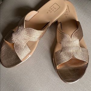 Shu Shop Rose Gold Slides